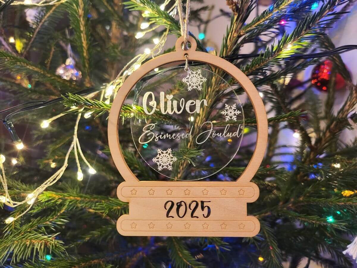 Nimeline jõuluehe "Minu esimesed jõulud"